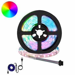 vidaXL LED лента 2 бр. Черен и прозрачен Мед и пластмаса