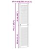 vidaXL Врата за шкаф с врата 2 pcs Естествен 170 x 2,1 x 39,5 см