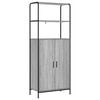 vidaXL Висок шкаф Сив Сонома 40 x 33 x 161 см Инженерна дървесина