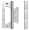 vidaXL Панта 4 бр. 130 x 78 x 13 mm Сребристо Стомана