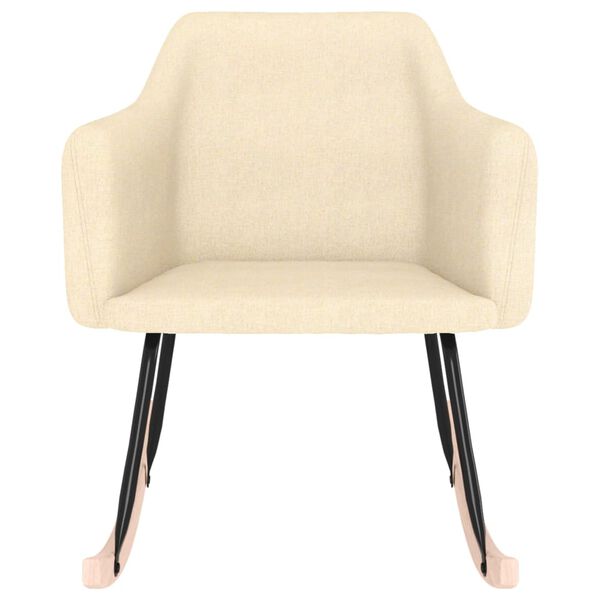 vidaXL Люлеещ стол, кремав, текстил