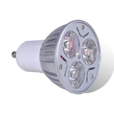 LED лампа от неръждаема стомана, черна, GU10