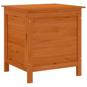 vidaXL Градинска кутия за съхранение кафява 50x49x56,5 см чам масив