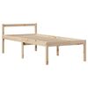 vidaXL Легло с рафтове за книги, без матрак, 100x200 см, бор масив