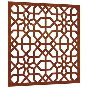 vidaXL Градинска декорация 55x55 см кортенова стомана мавърски дизайн