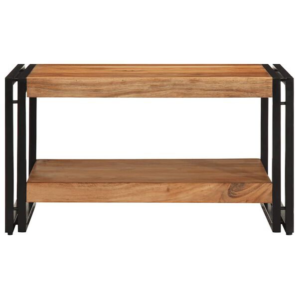 vidaXL Маса за кафе, 70x50x38 см, акация масив