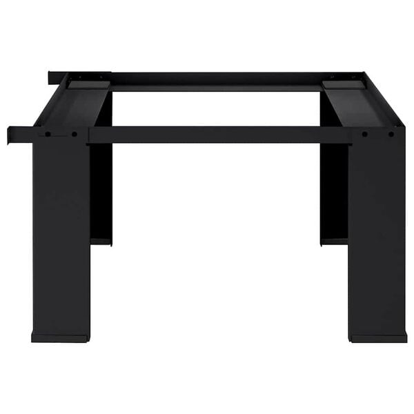 vidaXL Педестал за пералня Черно 64 x 55 x 32.5 см Стомана