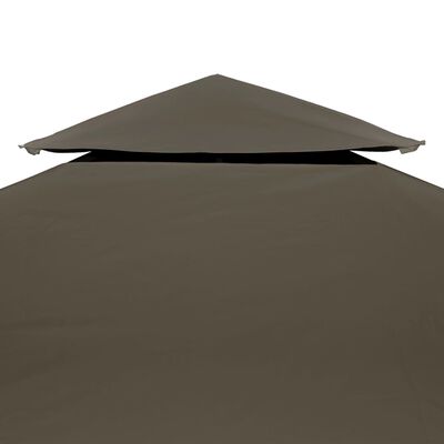 vidaXL Двоен покрив за шатра, 310 г/м², 3x3 м, таупе