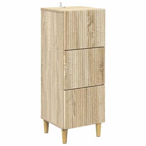 vidaXL Чекмеджетен шкаф Дъб сонома 33 x 34,5 x 90 см