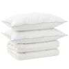 vidaXL Завивка и възглавница 3 бр. 135 x 220 см 4 сезона 300 GSM Вълна