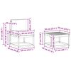 vidaXL Комплект дивани за открито 5 pcs Натурален и Крема