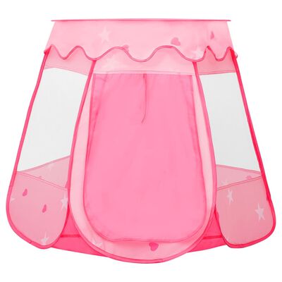 vidaXL Детска палатка за игра, розова, 102x102x82 см