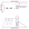 vidaXL Комбинирано детско съоръжение, масивна дугласка дървесина