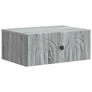 vidaXL Спален шкаф с монтаж на стена Сива сонома 49 x 34,5 x 20 см