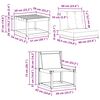 vidaXL Комплект дивани за открито 6 pcs Натурален и Бежов