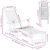 vidaXL Външни шезлонги с опори за крака и маса масивно дърво акация