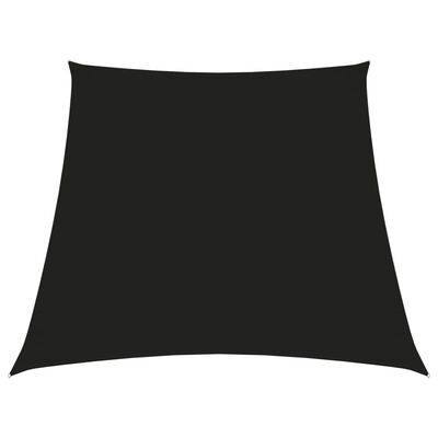vidaXL Платно-сенник, Оксфорд текстил, трапец, 3/4x3 м, черно