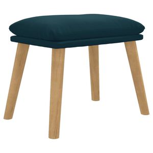 vidaXL Табуретка, синя, 45x29,5x35 см, кадифе