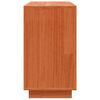 vidaXL Служебен шкаф Кафяв дъб 111 x 34 x 60 см Солидно борово дърво