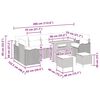 vidaXL Градински Софа Комплект 10 pcs Бежово полиратан