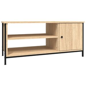 vidaXL ТВ шкаф, бетонно сиво, 100x40x45 см, инженерно дърво