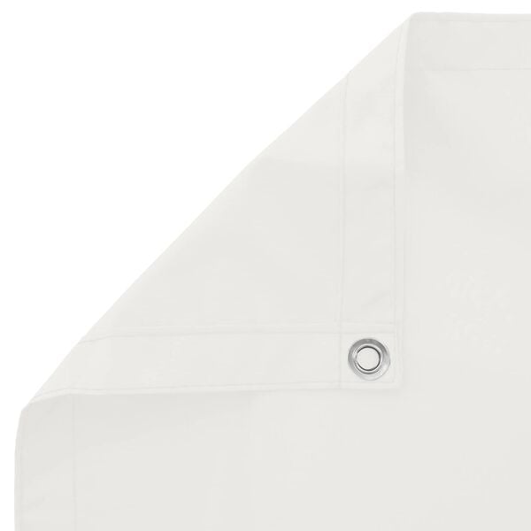 vidaXL Балконен екран Бял 100 x 400 cm Оксфордска тъкан