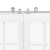 vidaXL Механизъм за плъзгаща врата 200 см неръждаема стомана сребрист