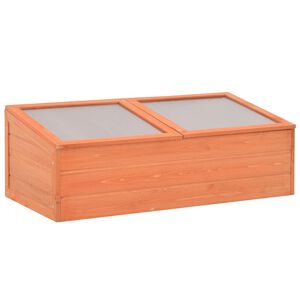 vidaXL Оранжерия, дърво, 100x50x34 см