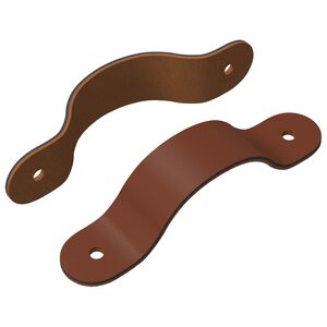 vidaXL Дръжки за шкафове 2 pcs Кафяво 140 x 25 x 2,3 мм PU
