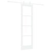 vidaXL Преплъзваща се врата Бяло 61 x 198,5 см
