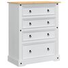 vidaXL Сандъци за складиране Corona Бял 92 x 48 x 114 см Солиден бор