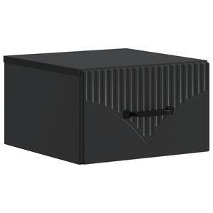 vidaXL Спален шкаф с монтаж на стена Черно 34,5 x 33 x 20 см