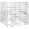 vidaXL Квадратен компостер 100 x 100 x 100 cm Желязо