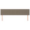vidaXL Табла за легло, бежово, 200x5x78/88 см, плат