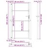 vidaXL Градинска врата, Градинска врата 105x200 см от корозионно устойчив стомана