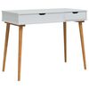 vidaxl Тоалетка FAUSKE Бяло 100 x 50 x 78 см