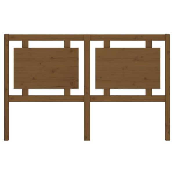 vidaXL Горна табла за легло, меденокафява, 155,5x4x100 см, бор масив