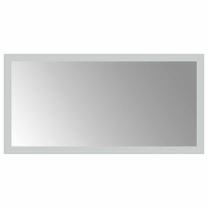 vidaXL LED огледало за баня Прозрачен 40 x 20 cm закалено стъкло