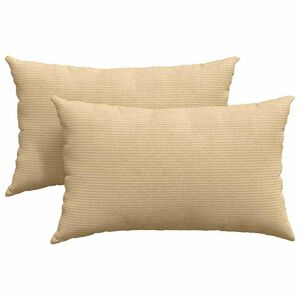 vidaXL Диван възглавници 2 pcs Сивозелен 50 x 30 cm Кордюрова тъкан