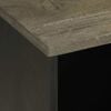 vidaXL ТВ шкаф, черен, 80x33x46 см, мангово дърво масив