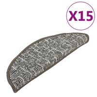 vidaXL Постелки за стъпала, 15 бр, антрацит, 56x17x3 см