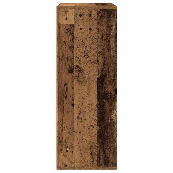 vidaXL Служебен шкаф Старо дърво 60 x 31 x 84 см Инженерно дърво