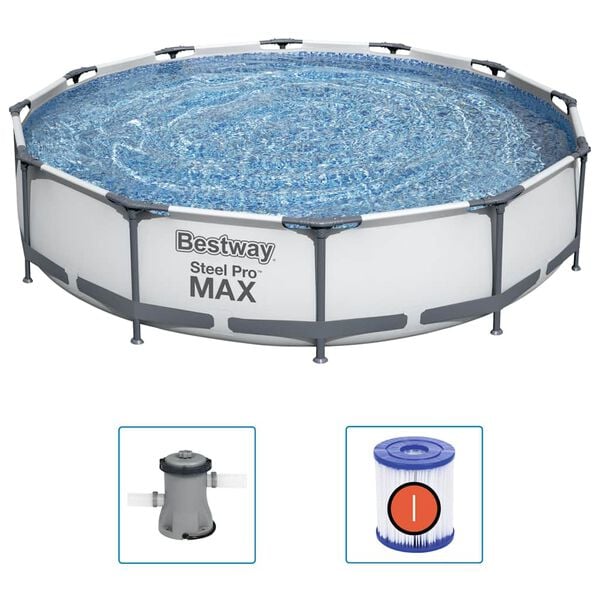 Bestway Steel Pro MAX Комплект плувен басейн 366x76 см