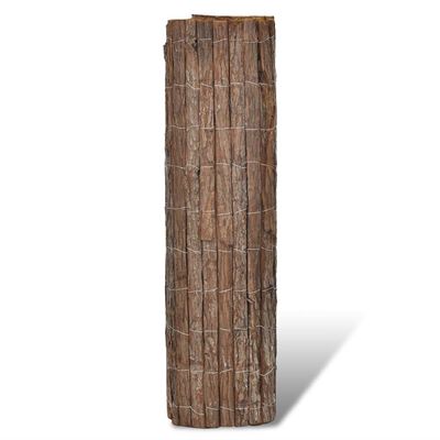 vidaXL Ограда от дървесна кора, 400x100 см