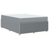 vidaXL Рамка за легло с матрак Светлосиво 160 x 200 cm текстил