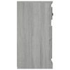 vidaXL Сайдборд, сив сонома, 70x35,5x67,5 см, инженерно дърво