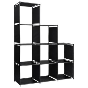 vidaXL Витринен рафт стълбище 130x45x170 см плат