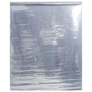 vidaXL Соларно фолио статично отразяващ ефект сребристо 45x2000 см PVC