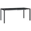 vidaXL Градинска маса антрацит 165x80x72 cм стомана