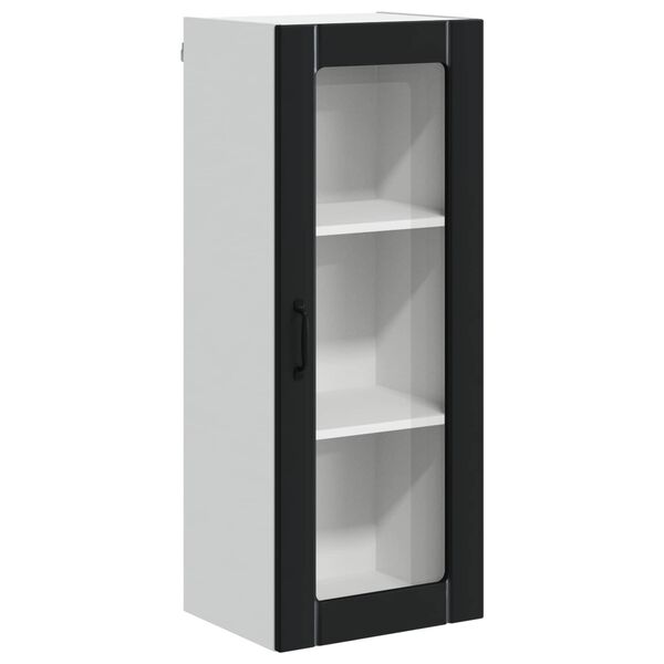 vidaXL Кухненски шкаф Черно 40 x 31 x 100 см Инженерно дърво